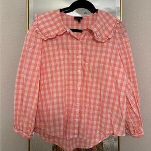 Who What Wear Plaid Button Down Shirt